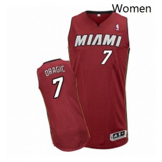 Womens Adidas Miami Heat 7 Goran Dragic Authentic Red Alternate NBA Jersey Womens Adidas Miami Heat 7 Goran Dragic Authentic Red Alternate NBA Jersey