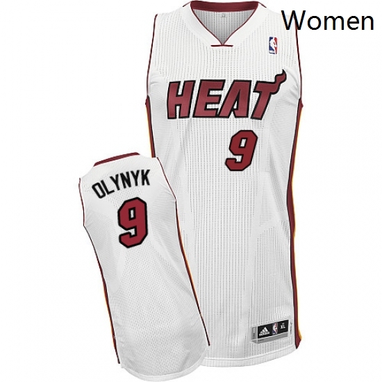 Womens Adidas Miami Heat 9 Kelly Olynyk Authentic White Home NBA Jersey Womens Adidas Miami Heat 9 Kelly Olynyk Authentic White Home NBA Jersey