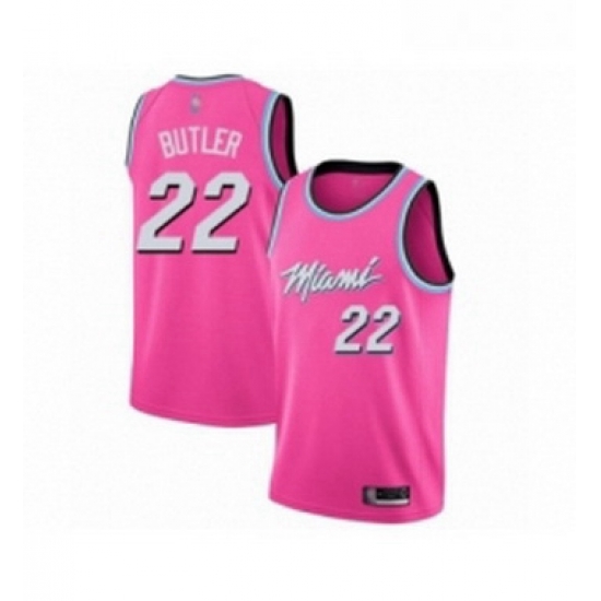 Womens Miami Heat 22 Jimmy Butler Pink Swingman Jersey Earned Edition Womens Miami Heat 22 Jimmy Butler Pink Swingman Jersey Earned Edition