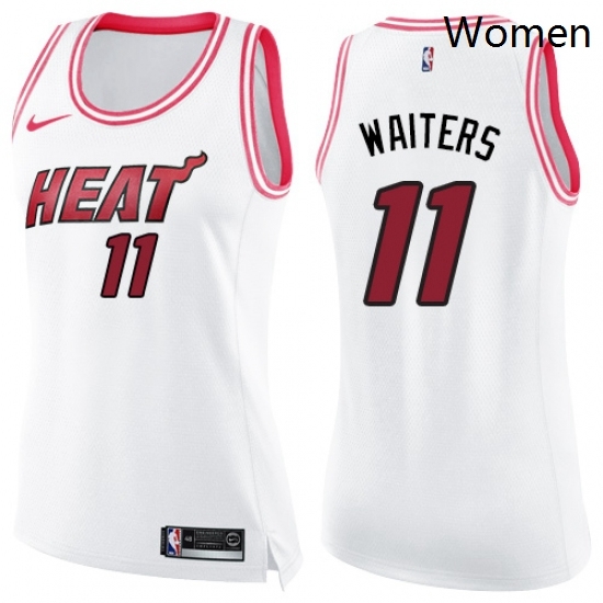Womens Nike Miami Heat 11 Dion Waiters Swingman WhitePink Fashion NBA Jersey Womens Nike Miami Heat 11 Dion Waiters Swingman WhitePink Fashion NBA Jersey