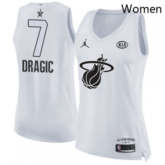 Womens Nike Miami Heat 7 Goran Dragic Swingman White 2018 All Star Game NBA Jersey Womens Nike Miami Heat 7 Goran Dragic Swingman White 2018 All Star Game NBA Jersey
