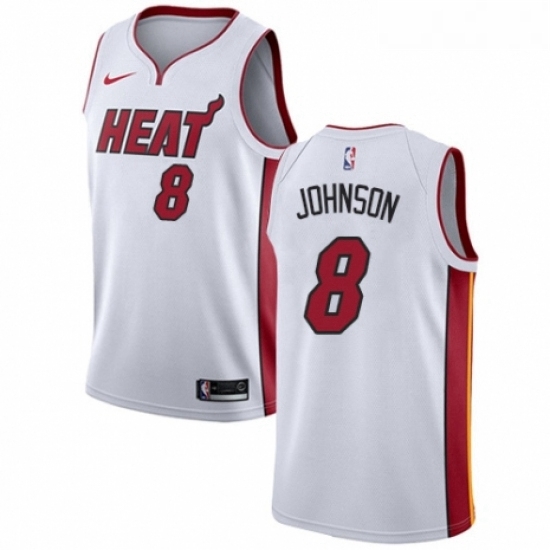 Womens Nike Miami Heat 8 Tyler Johnson Swingman NBA Jersey Association Edition 