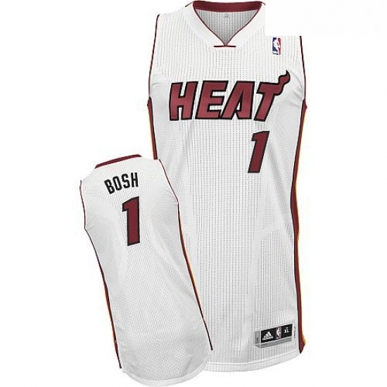 Youth Adidas Miami Heat 1 Chris Bosh Authentic White Home NBA Jersey Youth Adidas Miami Heat 1 Chris Bosh Authentic White Home NBA Jersey