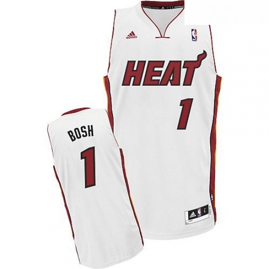 Youth Adidas Miami Heat 1 Chris Bosh Swingman White Home NBA Jersey Youth Adidas Miami Heat 1 Chris Bosh Swingman White Home NBA Jersey