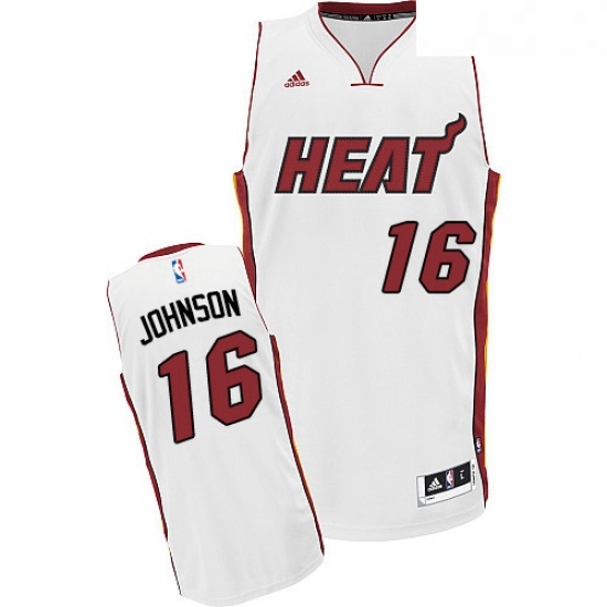 Youth Adidas Miami Heat 16 James Johnson Swingman White Home NBA Jersey Youth Adidas Miami Heat 16 James Johnson Swingman White Home NBA Jersey