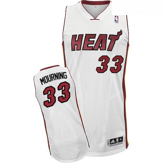Youth Adidas Miami Heat 33 Alonzo Mourning Authentic White Home NBA Jersey Youth Adidas Miami Heat 33 Alonzo Mourning Authentic White Home NBA Jersey