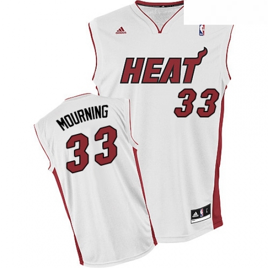 Youth Adidas Miami Heat 33 Alonzo Mourning Swingman White Home NBA Jersey Youth Adidas Miami Heat 33 Alonzo Mourning Swingman White Home NBA Jersey