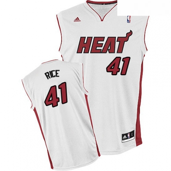 Youth Adidas Miami Heat 41 Glen Rice Swingman White Home NBA Jersey Youth Adidas Miami Heat 41 Glen Rice Swingman White Home NBA Jersey