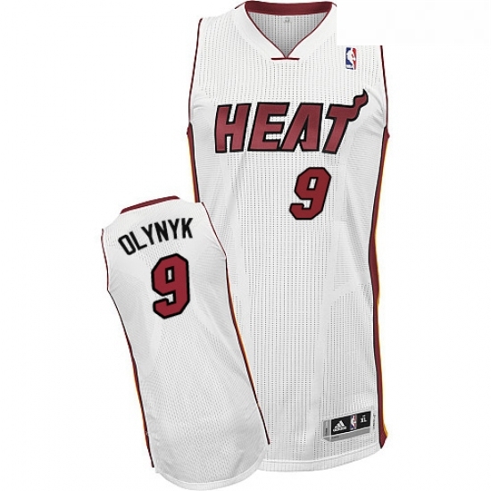 Youth Adidas Miami Heat 9 Kelly Olynyk Authentic White Home NBA Jersey Youth Adidas Miami Heat 9 Kelly Olynyk Authentic White Home NBA Jersey