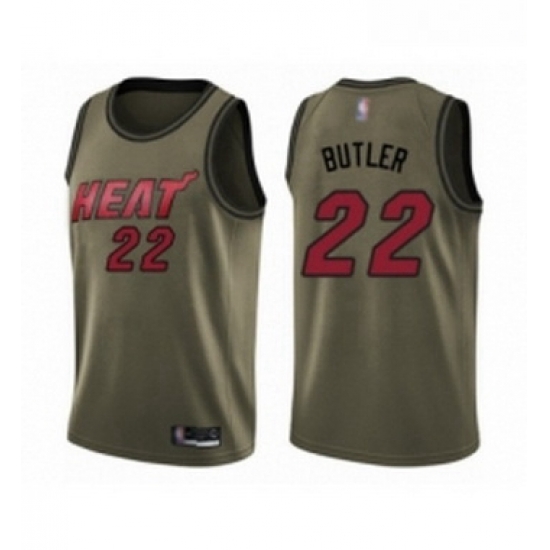 Youth Miami Heat 22 Jimmy Butler Swingman Green Salute to Service Basketball Jersey Youth Miami Heat 22 Jimmy Butler Swingman Green Salute to Service Basketball Jersey