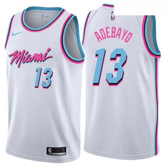 Youth Nike Miami Heat 13 Edrice Adebayo Swingman White NBA Jersey City Edition Youth Nike Miami Heat 13 Edrice Adebayo Swingman White NBA Jersey City Edition