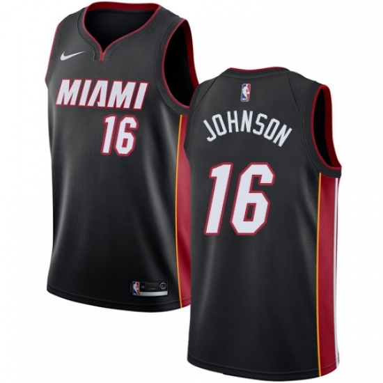 Youth Nike Miami Heat 16 James Johnson Swingman Black Road NBA Jersey Icon Edition Youth Nike Miami Heat 16 James Johnson Swingman Black Road NBA Jersey Icon Edition