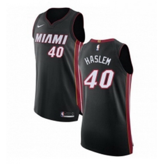 Youth Nike Miami Heat 40 Udonis Haslem Authentic Black Road NBA Jersey Icon Edition Youth Nike Miami Heat 40 Udonis Haslem Authentic Black Road NBA Jersey Icon Edition