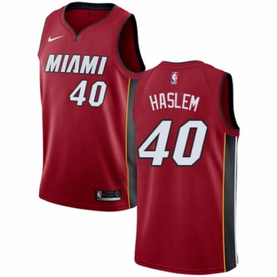 Youth Nike Miami Heat 40 Udonis Haslem Authentic Red NBA Jersey Statement Edition Youth Nike Miami Heat 40 Udonis Haslem Authentic Red NBA Jersey Statement Edition