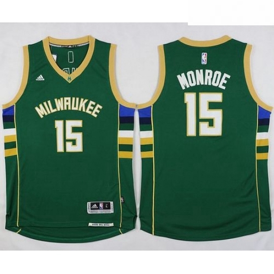 Bucks 15 Greg Monroe Green Stitched NBA Jersey Bucks 15 Greg Monroe Green Stitched NBA Jersey