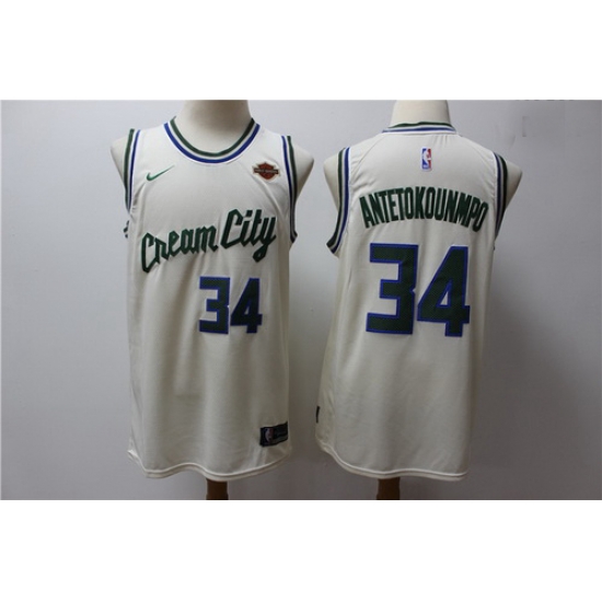 Bucks 34 Giannis Antetokounmpo Cream 2019 20 City Edition Nike Swingman Jersey Bucks 34 Giannis Antetokounmpo Cream 2019 20 City Edition Nike Swingman Jersey