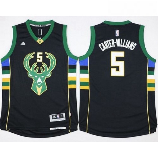 Bucks 5 Michael Carter Williams Black Stitched NBA Jersey Bucks 5 Michael Carter Williams Black Stitched NBA Jersey