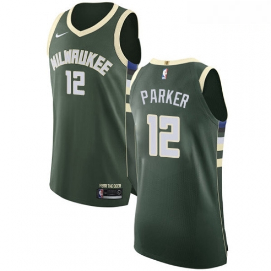 Mens Nike Milwaukee Bucks 12 Jabari Parker Authentic Green Road NBA Jersey Icon Edition Mens Nike Milwaukee Bucks 12 Jabari Parker Authentic Green Road NBA Jersey Icon Edition