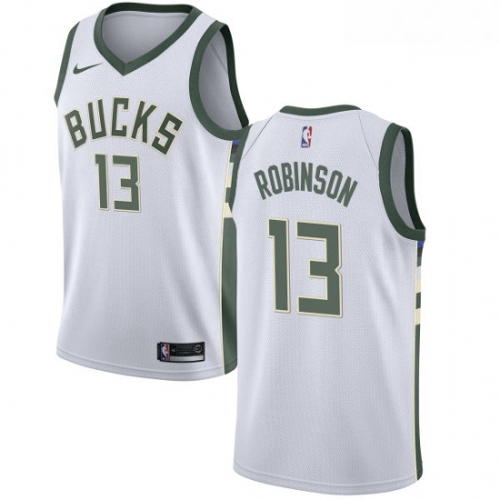 Mens Nike Milwaukee Bucks 13 Glenn Robinson Swingman White Home NBA Jersey Association Edition Mens Nike Milwaukee Bucks 13 Glenn Robinson Swingman White Home NBA Jersey Association Edition