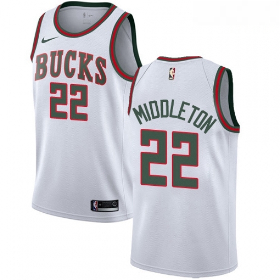 Mens Nike Milwaukee Bucks 22 Khris Middleton Authentic White Fashion Hardwood Classics NBA Jersey Mens Nike Milwaukee Bucks 22 Khris Middleton Authentic White Fashion Hardwood Classics NBA Jersey