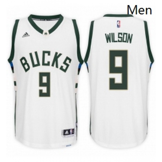 Milwaukee Bucks 9 D J Wilson Home White New Swingman Stitched NBA Jersey Milwaukee Bucks 9 D J Wilson Home White New Swingman Stitched NBA Jersey