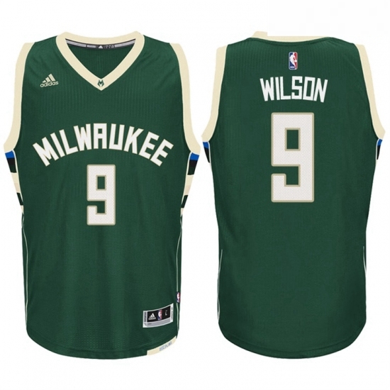 Milwaukee Bucks 9 D J Wilson Road Green New Swingman Stitched NBA Jersey