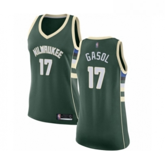 Womens Milwaukee Bucks 17 Pau Gasol Swingman Green Basketball Jersey Icon Edition Womens Milwaukee Bucks 17 Pau Gasol Swingman Green Basketball Jersey Icon Edition