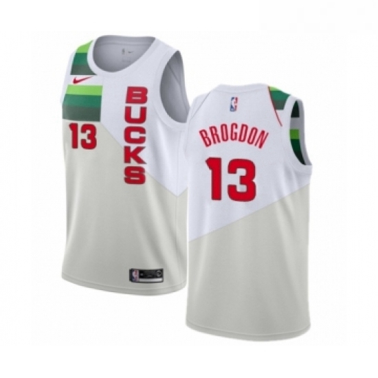 Womens Nike Milwaukee Bucks 13 Malcolm Brogdon White Swingman Jersey Earned Edition Womens Nike Milwaukee Bucks 13 Malcolm Brogdon White Swingman Jersey Earned Edition