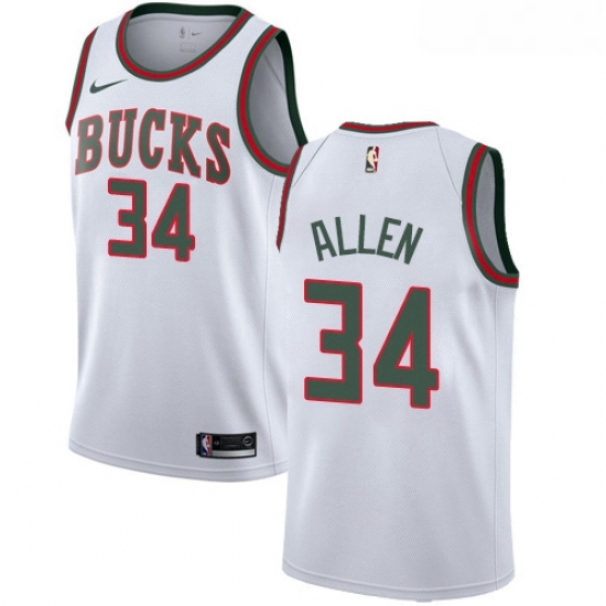 Womens Nike Milwaukee Bucks 34 Ray Allen Authentic White Fashion Hardwood Classics NBA Jersey Womens Nike Milwaukee Bucks 34 Ray Allen Authentic White Fashion Hardwood Classics NBA Jersey