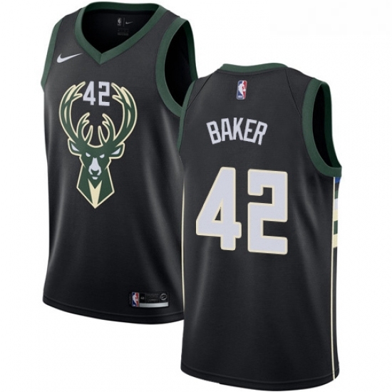 Womens Nike Milwaukee Bucks 42 Vin Baker Swingman Black Alternate NBA Jersey Statement Edition Womens Nike Milwaukee Bucks 42 Vin Baker Swingman Black Alternate NBA Jersey Statement Edition