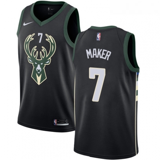 Womens Nike Milwaukee Bucks 7 Thon Maker Swingman Black Alternate NBA Jersey Statement Edition Womens Nike Milwaukee Bucks 7 Thon Maker Swingman Black Alternate NBA Jersey Statement Edition
