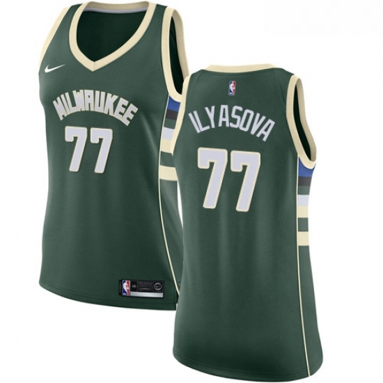 Womens Nike Milwaukee Bucks 77 Ersan Ilyasova Swingman Green NBA Jersey Icon Edition Womens Nike Milwaukee Bucks 77 Ersan Ilyasova Swingman Green NBA Jersey Icon Edition