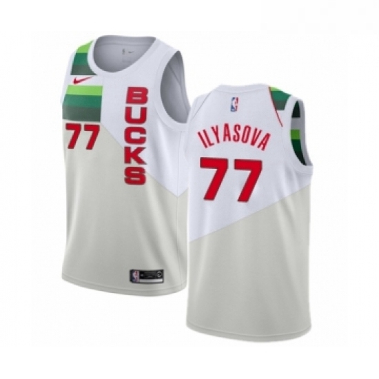 Womens Nike Milwaukee Bucks 77 Ersan Ilyasova White Swingman Jersey Earned Edition Womens Nike Milwaukee Bucks 77 Ersan Ilyasova White Swingman Jersey Earned Edition