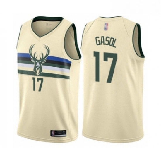 Youth Milwaukee Bucks 17 Pau Gasol Swingman Cream Basketball Jersey City Edition Youth Milwaukee Bucks 17 Pau Gasol Swingman Cream Basketball Jersey City Edition