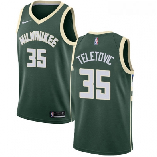 Youth Nike Milwaukee Bucks 35 Mirza Teletovic Swingman Green Road NBA Jersey Icon Edition Youth Nike Milwaukee Bucks 35 Mirza Teletovic Swingman Green Road NBA Jersey Icon Edition