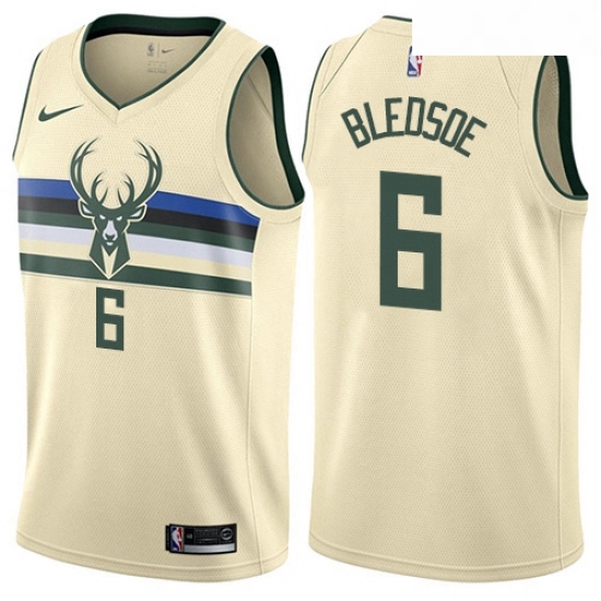 Youth Nike Milwaukee Bucks 6 Eric Bledsoe Swingman Cream NBA Jersey City Edition Youth Nike Milwaukee Bucks 6 Eric Bledsoe Swingman Cream NBA Jersey City Edition