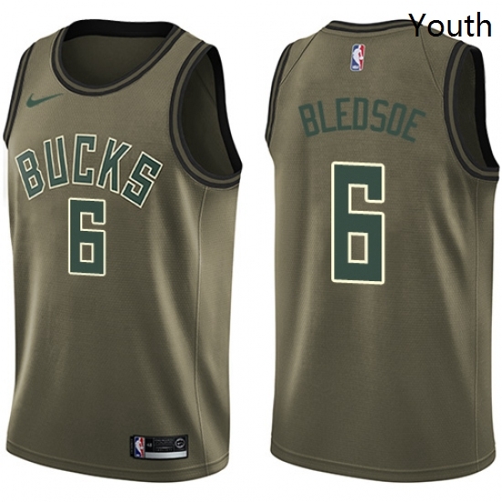 Youth Nike Milwaukee Bucks 6 Eric Bledsoe Swingman Green Salute to Service NBA Jersey Youth Nike Milwaukee Bucks 6 Eric Bledsoe Swingman Green Salute to Service NBA Jersey