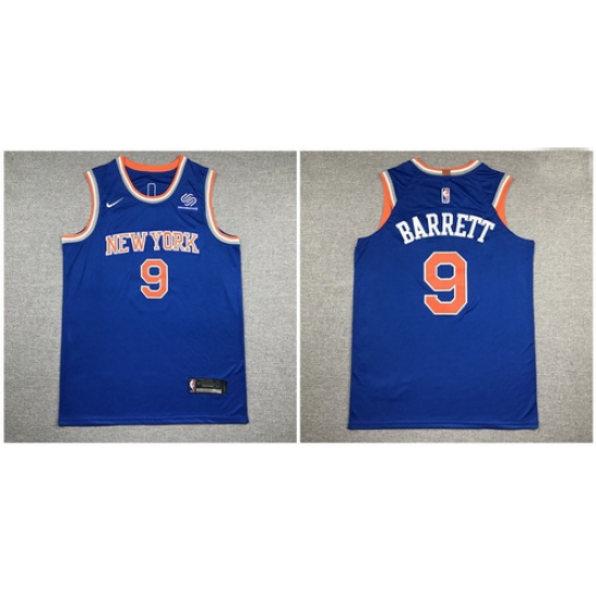 Knicks 9 R J Barrett Blue Nike Authentic Jersey Knicks 9 R J Barrett Blue Nike Authentic Jersey