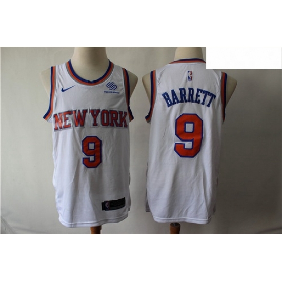 Knicks 9 R J Barrett White City Edition Nike Swingman Jersey Knicks 9 R J Barrett White City Edition Nike Swingman Jersey