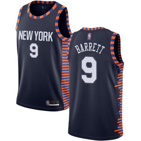 Knicks 9 R.J. Barrett Navy Basketball Swingman City Edition 2019 20 Jersey Knicks 9 R.J. Barrett Navy Basketball Swingman City Edition 2019 20 Jersey