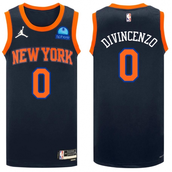 Men Jordan New York Knicks Donte DiVincenzo #0 Nike Edition Swingman Jersey Black Men Jordan New York Knicks Donte DiVincenzo #0 Nike Edition Swingman Jersey Black