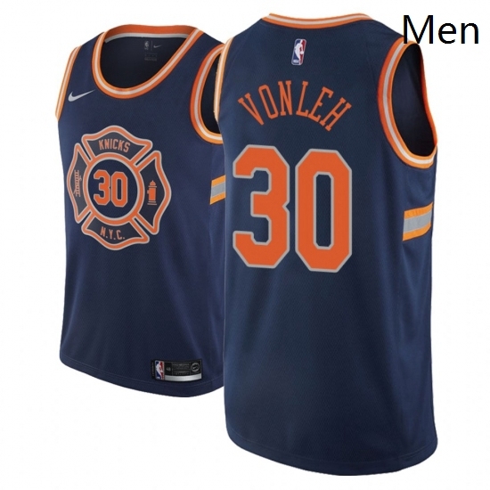 Men NBA 2018 19 New York Knicks 30 Noah Vonleh City Edition Navy Jersey Men NBA 2018 19 New York Knicks 30 Noah Vonleh City Edition Navy Jersey