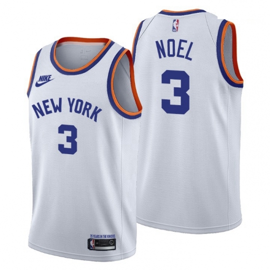 Men New York Knicks 3 Nerlens Noel Men Nike Releases Classic Edition NBA 75th Anniversary Jersey White Men New York Knicks 3 Nerlens Noel Men Nike Releases Classic Edition NBA 75th Anniversary Jersey White