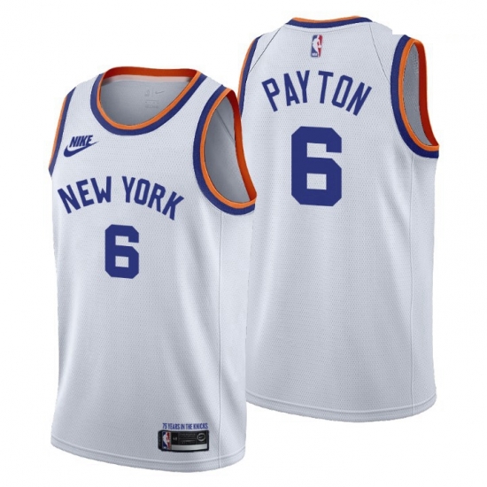 Men New York Knicks 6 Elfrid Payton Men Nike Releases Classic Edition NBA 75th Anniversary Jersey White Men New York Knicks 6 Elfrid Payton Men Nike Releases Classic Edition NBA 75th Anniversary Jersey White