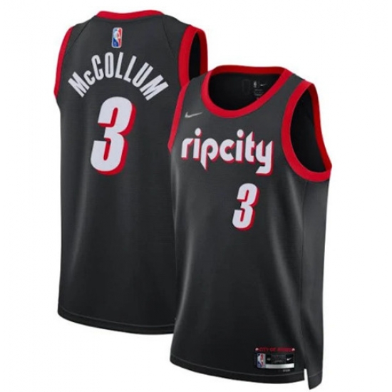 Men Portland Trail Portland Blazers 3 C J McCollum 2021 22 Black City Edition 75th Anniversary Stitched Basketball Jersey Men Portland Trail Portland Blazers 3 C J McCollum 2021 22 Black City Edition 75th Anniversary Stitched Basketball Jersey
