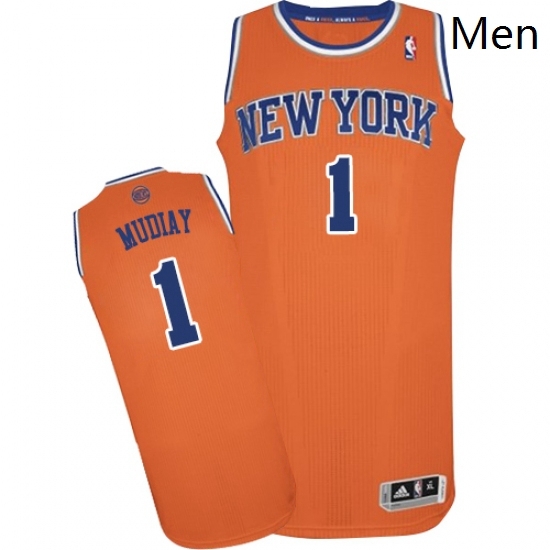 Mens Adidas New York Knicks 1 Emmanuel Mudiay Authentic Orange Alternate NBA Jersey Mens Adidas New York Knicks 1 Emmanuel Mudiay Authentic Orange Alternate NBA Jersey