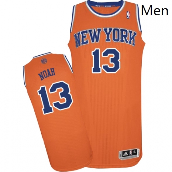 Mens Adidas New York Knicks 13 Joakim Noah Authentic Orange Alternate NBA Jersey Mens Adidas New York Knicks 13 Joakim Noah Authentic Orange Alternate NBA Jersey