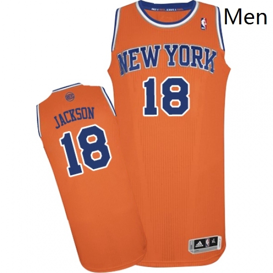 Mens Adidas New York Knicks 18 Phil Jackson Authentic Orange Alternate NBA Jersey Mens Adidas New York Knicks 18 Phil Jackson Authentic Orange Alternate NBA Jersey