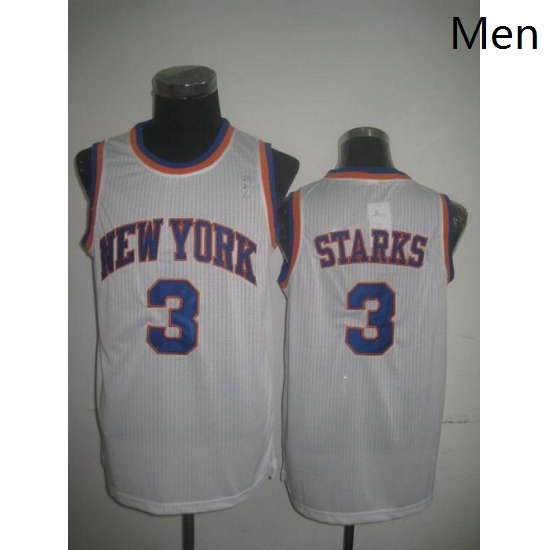 Mens Adidas New York Knicks 3 John Starks Authentic White Throwback NBA Jersey Mens Adidas New York Knicks 3 John Starks Authentic White Throwback NBA Jersey