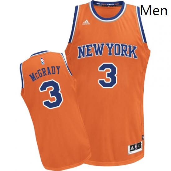 Mens Adidas New York Knicks 3 Tracy McGrady Swingman Orange Alternate NBA Jersey Mens Adidas New York Knicks 3 Tracy McGrady Swingman Orange Alternate NBA Jersey
